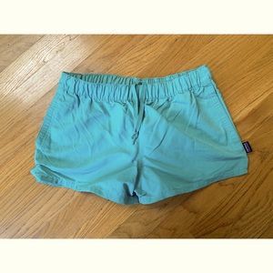 PATAGONIA Women’s Barely Baggies Board Shorts Light Beryl Green Teal Small S